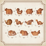 Handmade Dinosaur Wooden Coin Bank