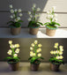 Crochet Handmade Lily Potted Plant, Light Lamp Lilies of the Valley
