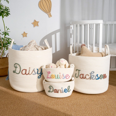 Customized Handmade Baby Basket