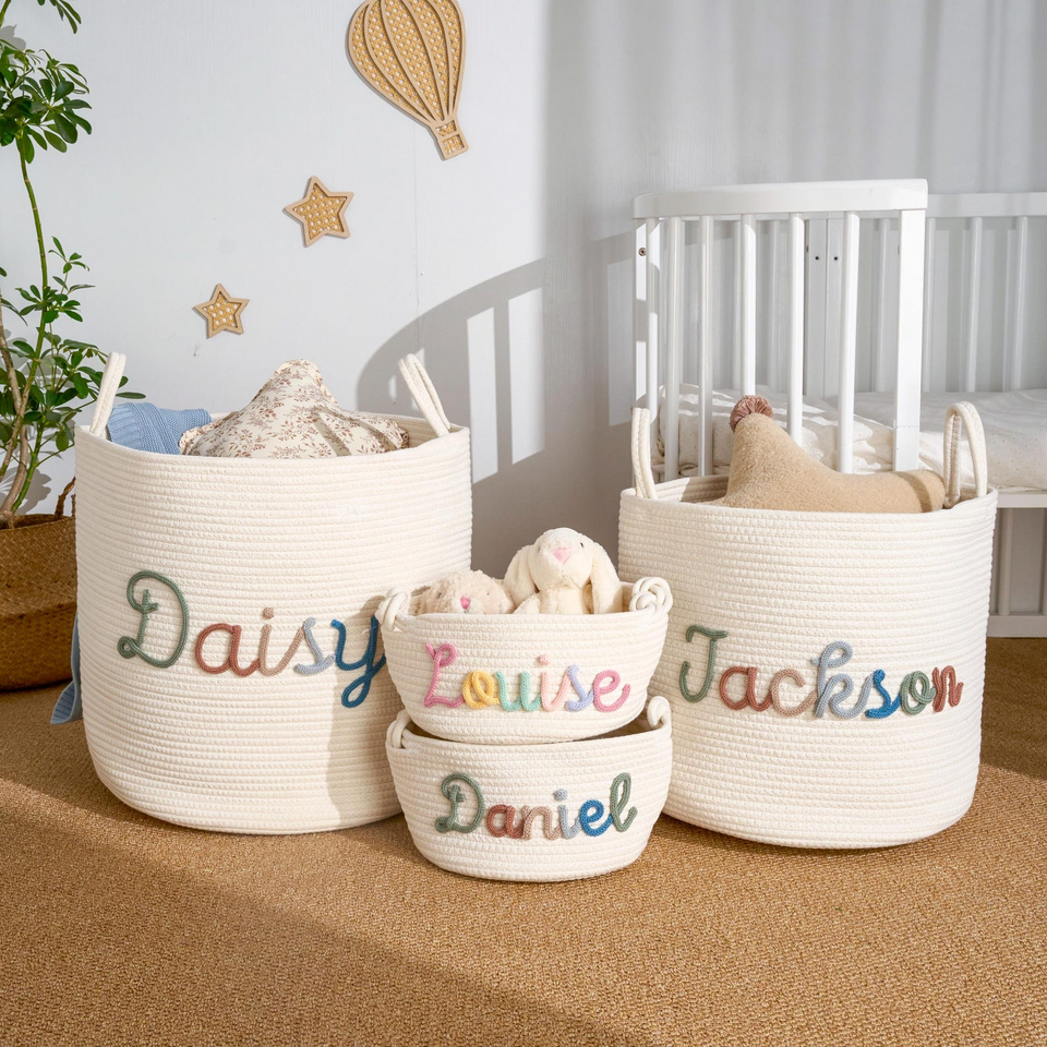 Customized Handmade Baby Basket