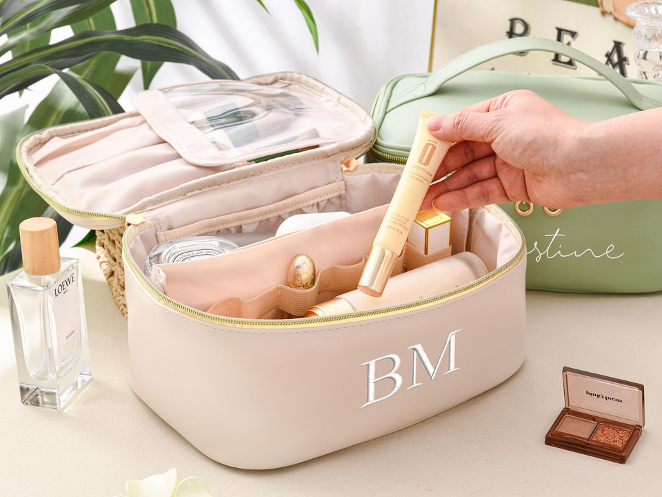 Monogram Cosmetic Bag Gift For Women