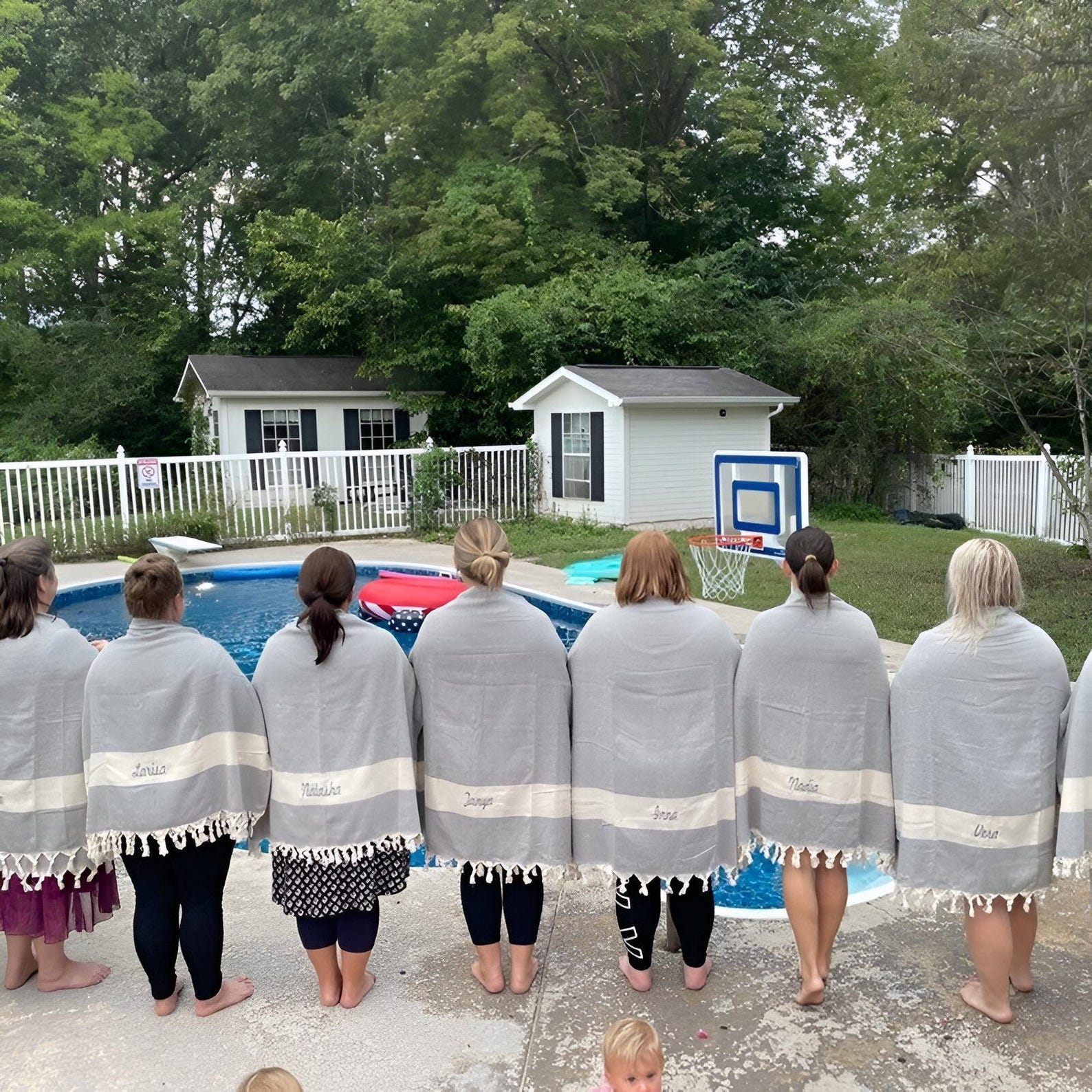 Personalized Beach Towel Bridesmaid and Wedding Gift