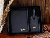 Personalized Passport Holder & Luggage Tag Set