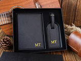 Personalized Passport Holder & Luggage Tag Set