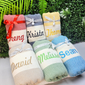 Personalized Beach Towel Bridesmaid and Wedding Gift