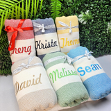 Personalized Beach Towel Bridesmaid and Wedding Gift