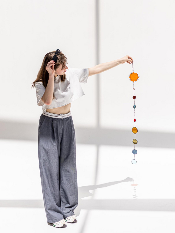 Dream Planet Stained Glass Suncatcher Celestial Decor