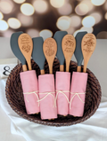 Personalized Wooden Spoon Spatula Wedding Favor Gift Set