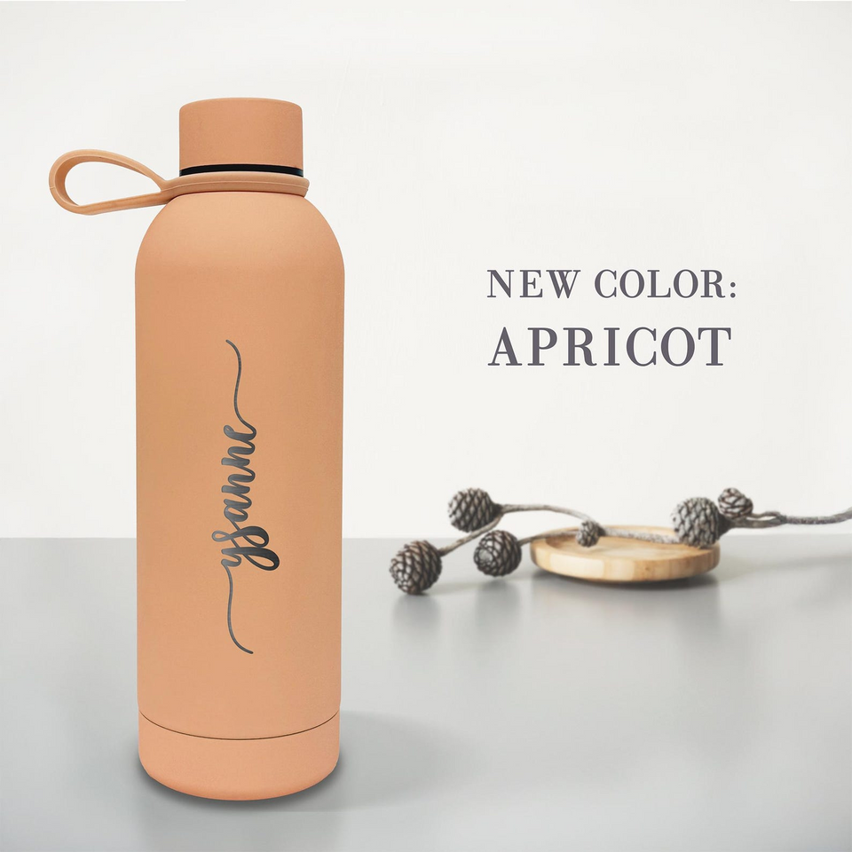 Engraved Tumbler with Strap Personalized Custom Water Bottle