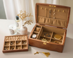 Custom Engraved Wooden Jewelry Box Personalized Gift for Her