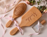 Personalized Engraved Wooden Comb Gift