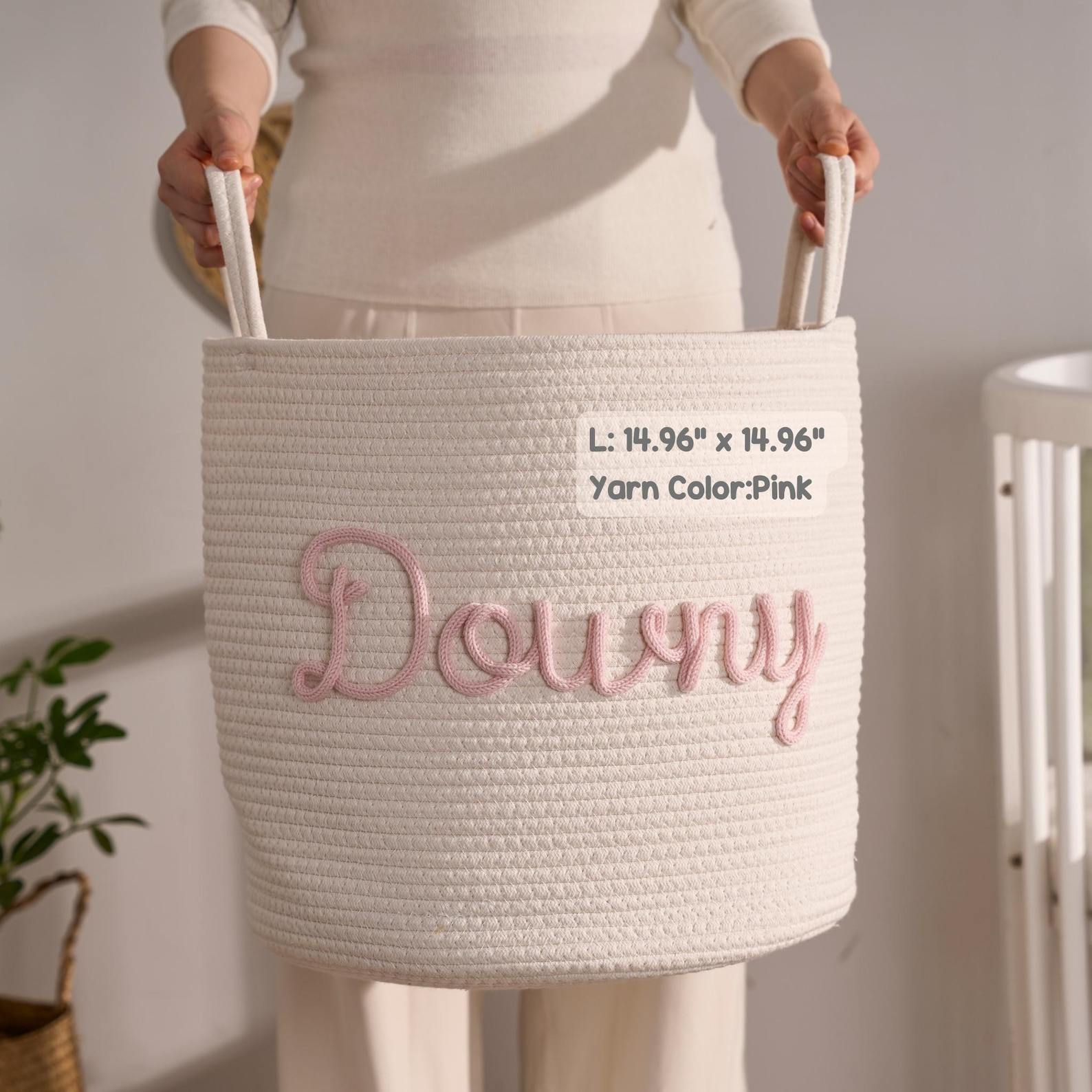 Customized Handmade Baby Basket