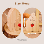 Custom Wooden Bear Family Puzzle Personalized Name Gift