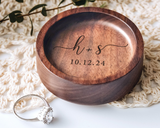 Custom Wooden Ring Dish Personalized Jewelry Holder