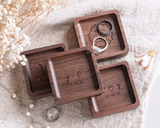 Custom Wooden Ring Dish Personalized Jewelry Holder