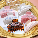 Personalized Rhinestone Name Hair Claw Clip Gift