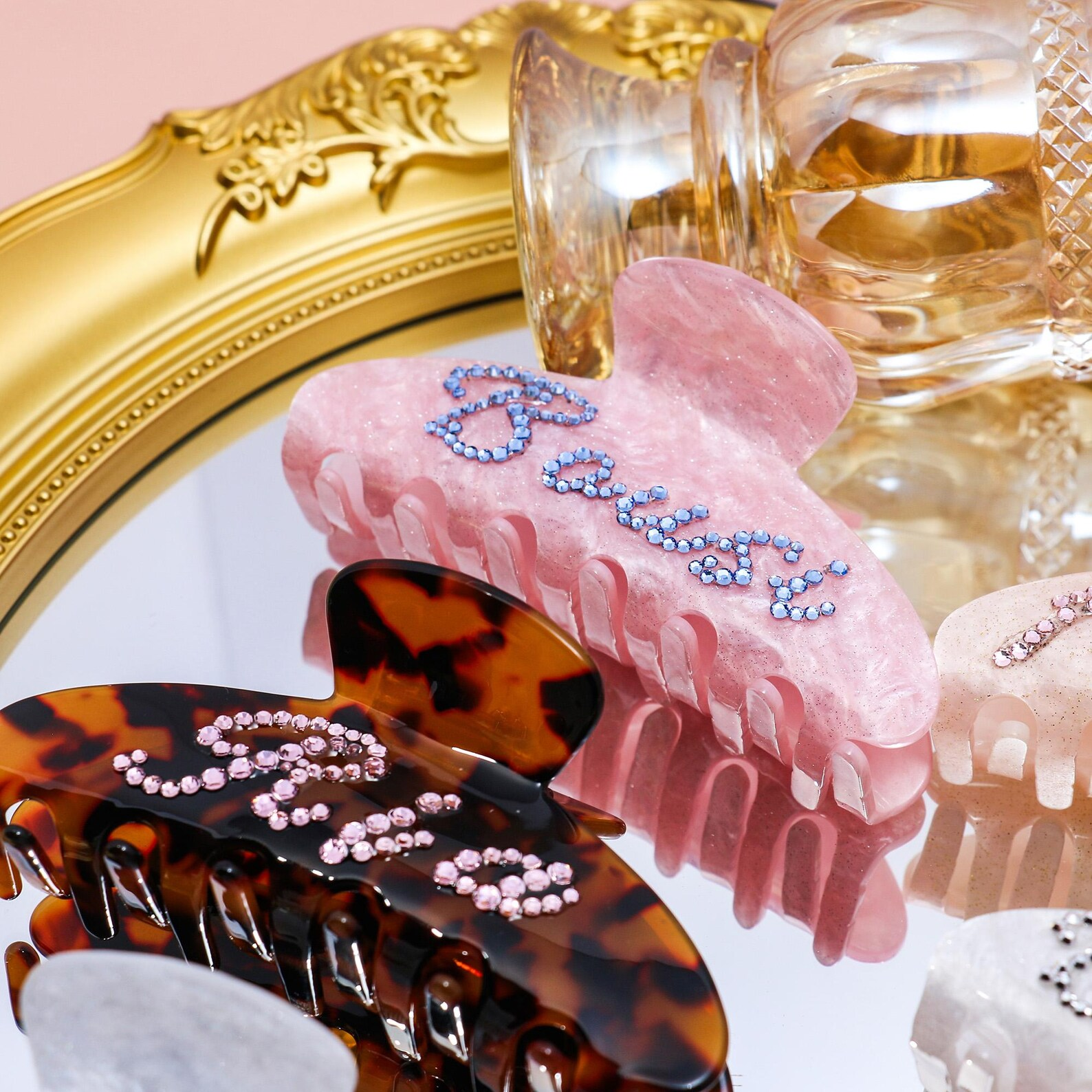 Personalized Rhinestone Name Hair Claw Clip Gift
