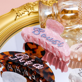 Personalized Rhinestone Name Hair Claw Clip Gift
