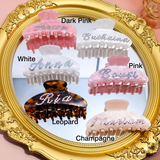 Personalized Rhinestone Name Hair Claw Clip Gift