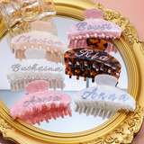 Personalized Rhinestone Name Hair Claw Clip Gift