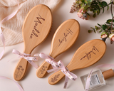 Personalized Engraved Wooden Comb Gift
