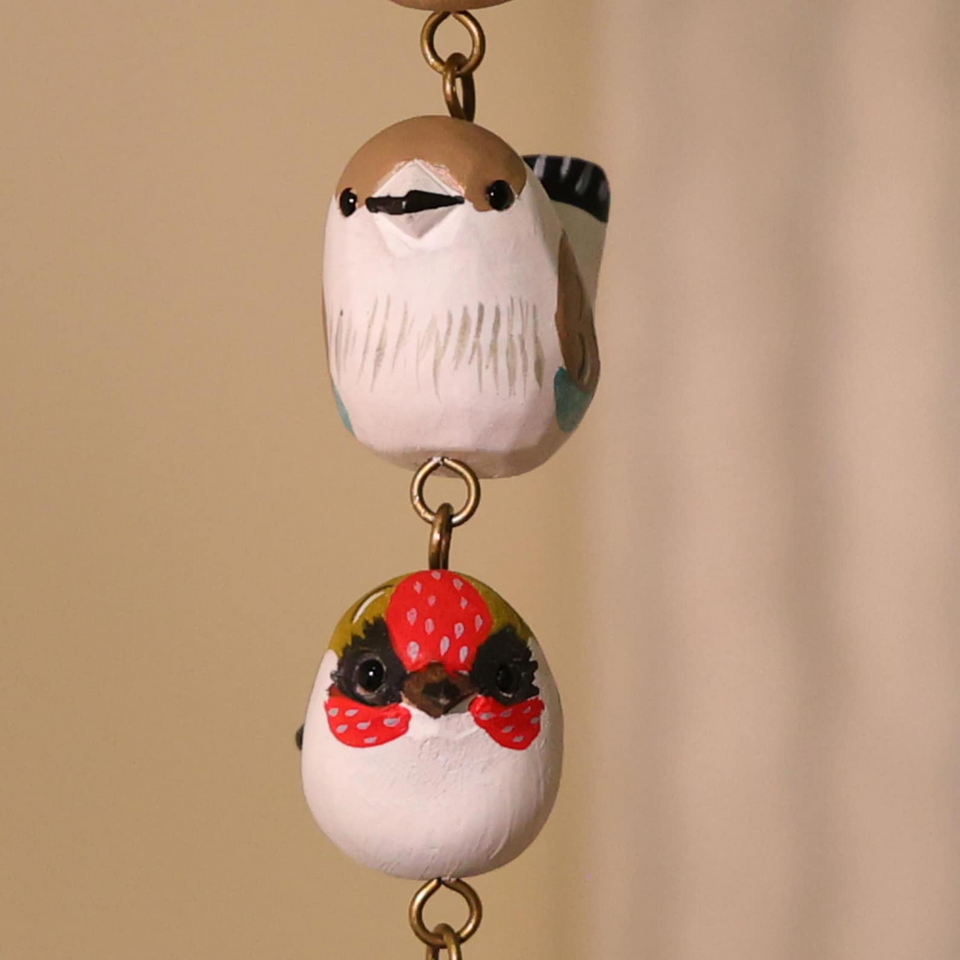 Handmade Wooden Bird Ornament Decor