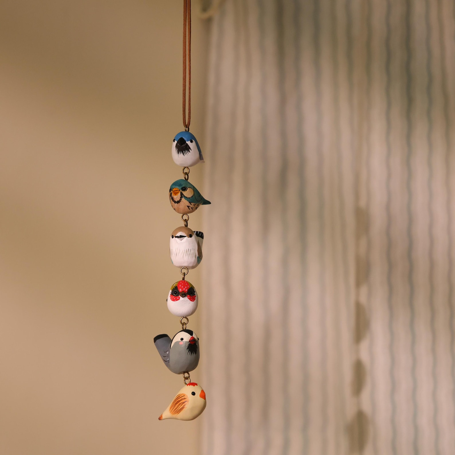 Handmade Wooden Bird Ornament Decor