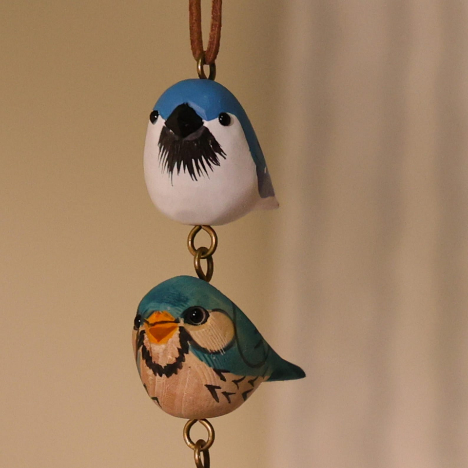Handmade Wooden Bird Ornament Decor