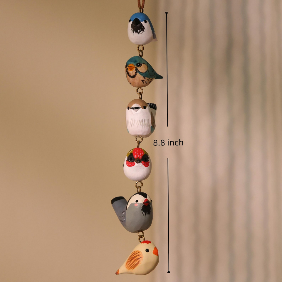 Handmade Wooden Bird Ornament Decor