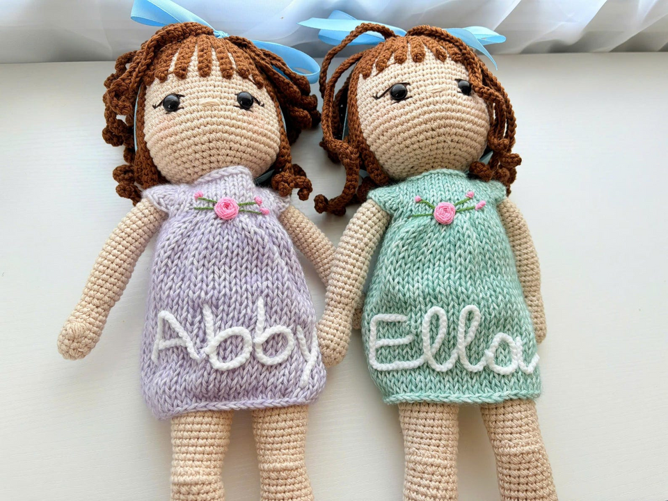 Personalized Crochet Doll with Changeable Outfit