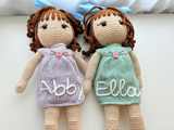 Personalized Crochet Doll with Changeable Outfit