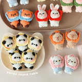 Cute Handmade Crochet Animal Keychains Amigurumi Bag Charms