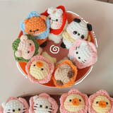 Cute Handmade Crochet Animal Keychains Amigurumi Bag Charms