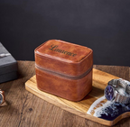 Personalized Leather Watch Travel Case
