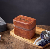 Personalized Leather Watch Travel Case