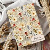 Personalized Prayer Journal for Women Wildflower Cover
