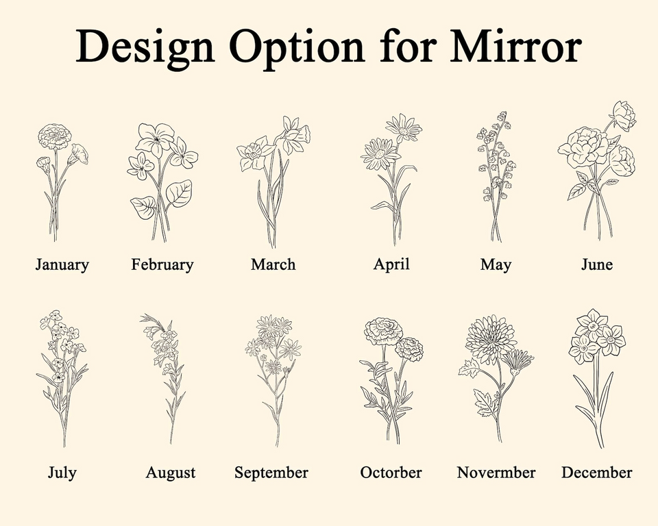 Personalized Birth Flower Lipstick Keychain Case