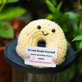 Handmade Crochet Emotional Support Donut