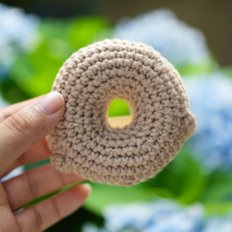 Handmade Crochet Emotional Support Donut