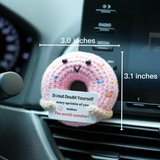 Handmade Crochet Emotional Support Donut