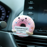 Handmade Crochet Emotional Support Donut