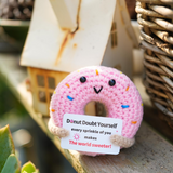 Handmade Crochet Emotional Support Donut