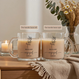 Personalized Engagement Glass Mug Wedding and Bridal Gifts