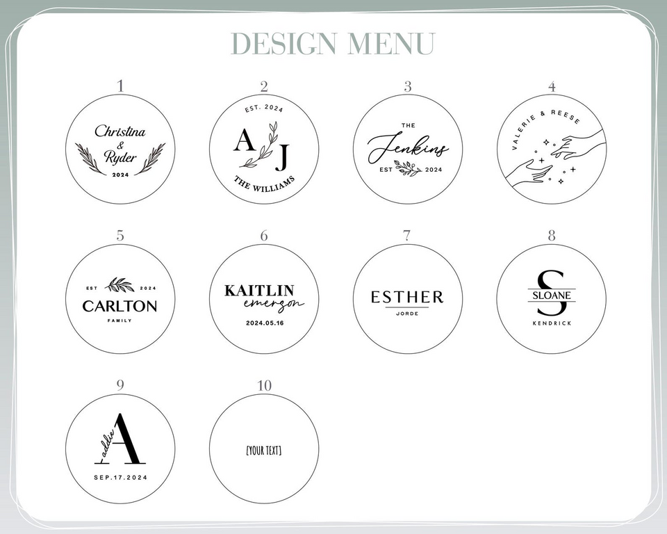 Set of 100 Personalized Engraved Cork Coasters for Weddings