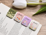 Personalized Birth Flower Magnetic Bookmark