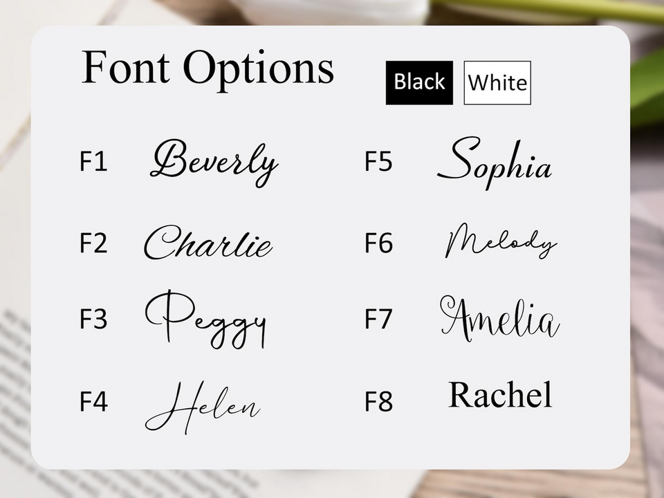 Personalized Birth Flower Magnetic Bookmark