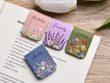 Personalized Birth Flower Magnetic Bookmark