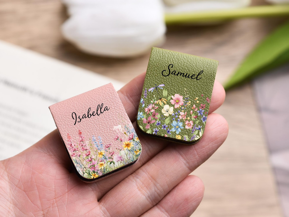 Personalized Birth Flower Magnetic Bookmark