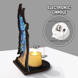 Fantasy Fairy Book Nook with Cozy Candle Glow