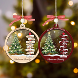 Personalized Family Name Christmas Tree Ornament
